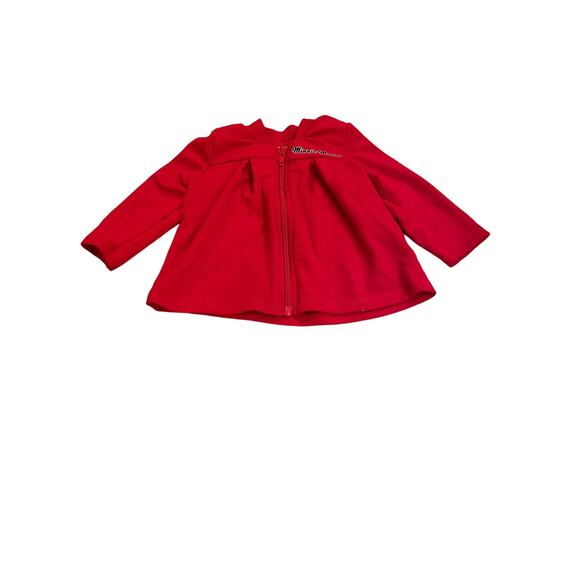 Disney Baby cherry red Minnie mouse zip jacket 6/9 mos - Picture 1 of 4